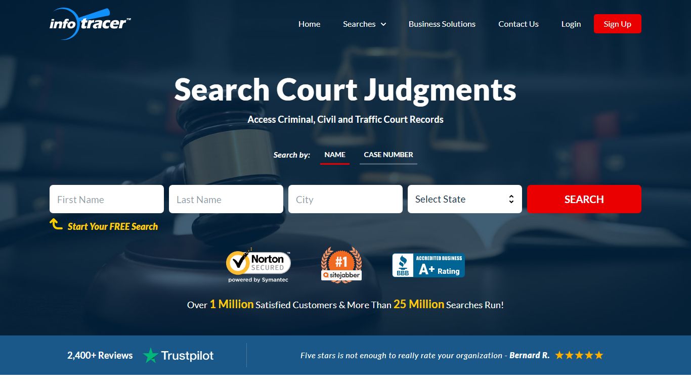 Search Court Judgments | By Name or Case# | InfoTracer